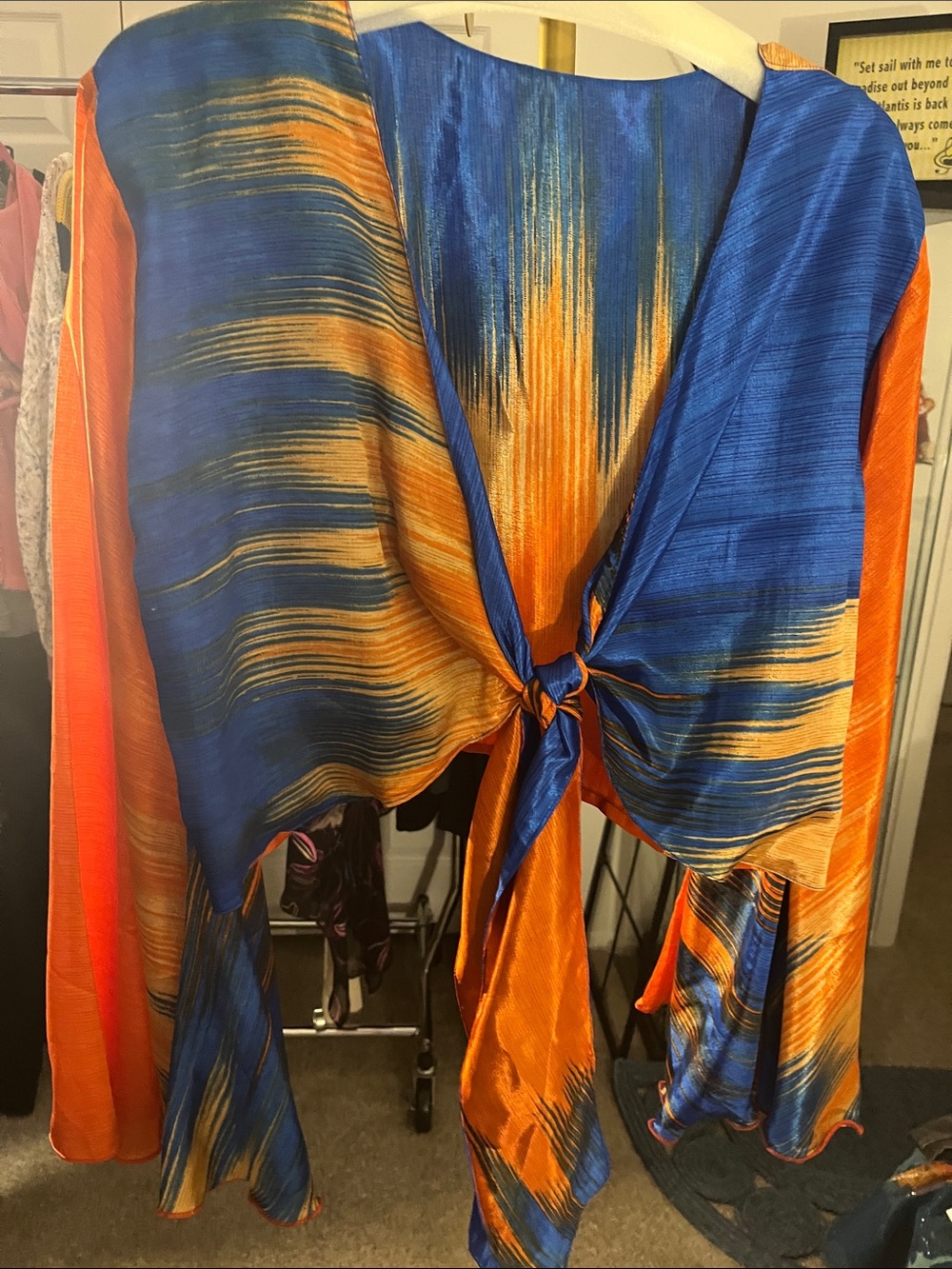 100% SILK WRAP Top - Medium- Large